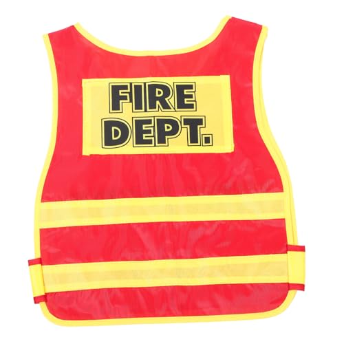 TOVINANNA Feuerwehrmannkostüm für Kleinkinder Cosplay Feuerwehrweste Bequemem für Kindergeburtstag Rollenspiele Fördert Kreativität TOVINANNA Feuerwehrmannkostüm für Kleinkinder Cosplay Feuerwehrweste Bequemem für Kindergeburtstag Rollenspiele Fördert Kreativität von TOVINANNA