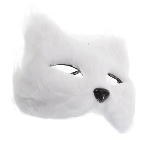 TOVINANNA Fuchs Maske für Cosplay Halbgesichts Tiermaske für Halloween Maskenball Kostümparty Einzigartige Kreative Kostümaccessoires für Unvergessliche Feiern von TOVINANNA