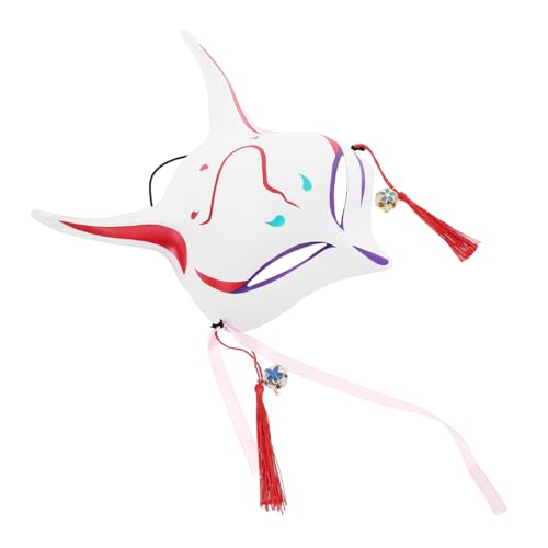 TOVINANNA Fuchsmaske für Halloween Karneval Maskerade Kostüm Requisite für Cosplay Partys Stilvolle Kunststoffmaske im Japanischen Design für Festliche Anlässe TOVINANNA Fuchsmaske für Halloween Karneval Maskerade Kostüm Requisite für Cosplay Partys Stilvolle Kunststoffmaske im Japanischen Design für Festliche Anlässe von TOVINANNA