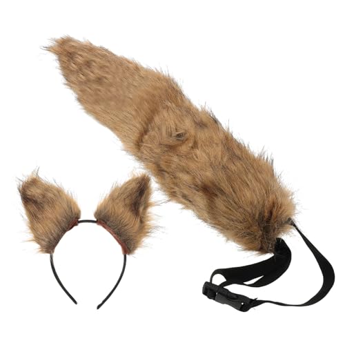 TOVINANNA Fuchsohren Stirnband und Fuchs aus Flauschigem Kunstfell Handgefertigtes Cosplay Kostüm Zubehör für Halloween Party und Tierkostüm Bequem und Robust in Grasgelb TOVINANNA Fuchsohren Stirnband und Fuchs aus Flauschigem Kunstfell Handgefertigtes Cosplay Kostüm Zubehör für Halloween Party und Tierkostüm Bequem und Robust in Grasgelb von TOVINANNA