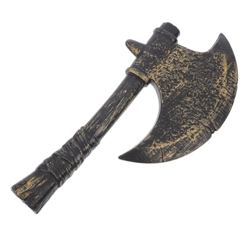 TOVINANNA Gangster Requisiten Axe Halloween-Cosplay-Requisiten Hatchet Requisitenbeil Kostüm Axe hauen für gefälschte Halloween- Spielzeugaxt Plastik Dark Brown von TOVINANNA