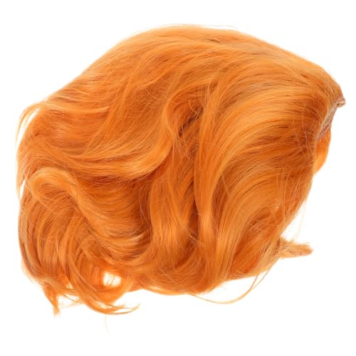 TOVINANNA Goldene Kurzhaarperücke für Männer Hitze Resistente Synthetische Haarperücke für Halloween Fotografie und Themenpartys Zeitersparnis von TOVINANNA