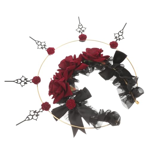 TOVINANNA Gothic Krone Haarband für Damen Exquisites Cosplay Accessoire für Halloween und Karnevalspartys Fotorequisit TOVINANNA Gothic Krone Haarband für Damen Exquisites Cosplay Accessoire für Halloween und Karnevalspartys Fotorequisit von TOVINANNA
