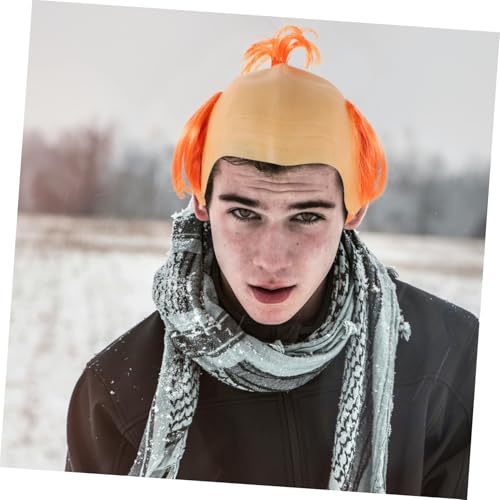 TOVINANNA Halbglatze Perücken Für Erwachsene Neuartige Kostümperücke Aus Atmungsaktivem Material Für Halloween Cosplay Und Lustige Partys von TOVINANNA