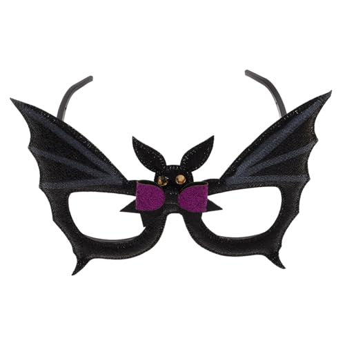 TOVINANNA Halloween Bat Eyeglasses Glitzernde Kostümbrille für Erwachsene Party Dekoration Halloween Accessoire für Mysteriöse Ausstrahlung von TOVINANNA