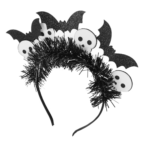 TOVINANNA Halloween Haarband mit Fledermaus und Schädeldesign Einzigartiges Kostümzubehör für Partys und Cosplay Events Leicht Sicher und Auffällig für Unvergessliche TOVINANNA Halloween Haarband mit Fledermaus und Schädeldesign Einzigartiges Kostümzubehör für Partys und Cosplay Events Leicht Sicher und Auffällig für Unvergessliche von TOVINANNA