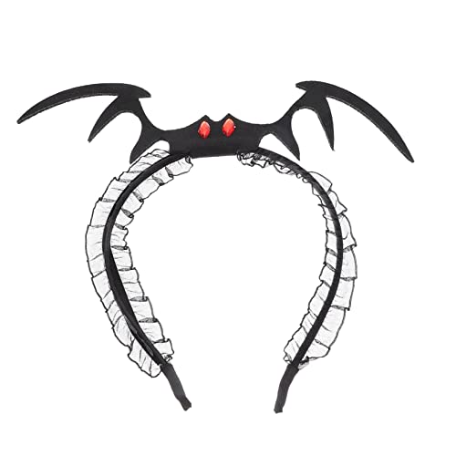 TOVINANNA Halloween Haarreif Mit Fledermausflügeln Für Frauen Cosplay Haarschmuck Für Halloween Schickes Bat Stirnband Als Halloween Dekoration Für Kostümpartys Und Karneval TOVINANNA Halloween Haarreif Mit Fledermausflügeln Für Frauen Cosplay Haarschmuck Für Halloween Schickes Bat Stirnband Als Halloween Dekoration Für Kostümpartys Und Karneval von TOVINANNA