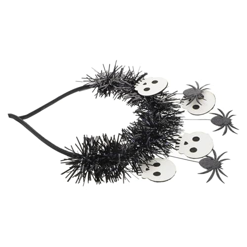 TOVINANNA Halloween Haarreif mit Spinnen und Schädel Design Dekorativer Kopfschmuck für Cosplay und Partys Tragbarer Haarschmuck für Halloween Festlichkeiten von TOVINANNA