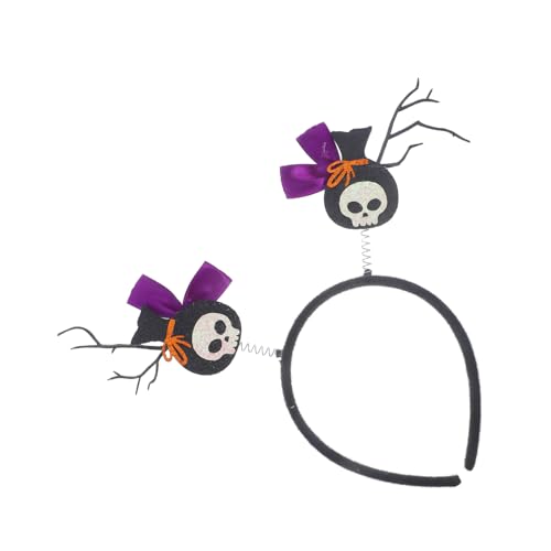 TOVINANNA Halloween Haarschmuck Skull Haarreifen für Kostümpartys Leicht Langlebig für Halloween Feiern und Fotografie Dekoratives Zubehör für Kostüme von TOVINANNA