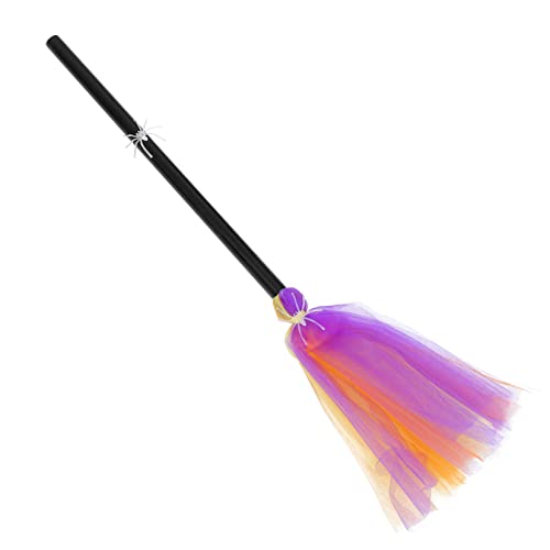 TOVINANNA Halloween Hexenbesen Cosplay Prop Besen Partydeko Bunter Zauberbesen für Halloween Fest Kinderkostüm Zubehör TOVINANNA Halloween Hexenbesen Cosplay Prop Besen Partydeko Bunter Zauberbesen für Halloween Fest Kinderkostüm Zubehör von TOVINANNA