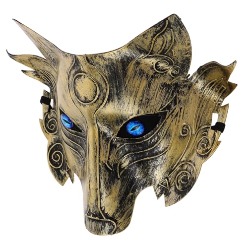 TOVINANNA Halloween Werwolf Maske PVC Realistische Tiermaske für Cosplay Halloween Party und Festivals Leicht und für Stundenlangen Tragekomfort von TOVINANNA