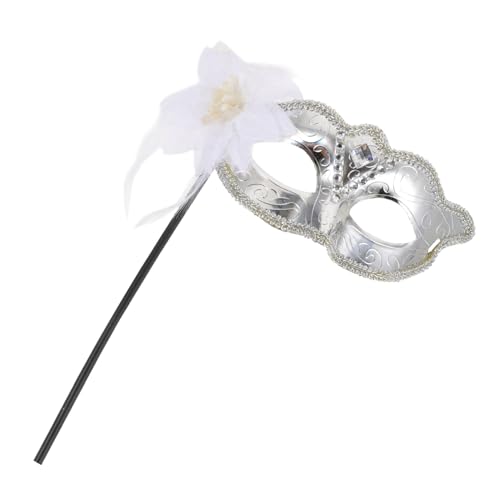 TOVINANNA Handgehaltene Venezianische Maske mit Spitzen Design Leichte Faschingsmaske für Damen und Mädchen für Maskenball Halloween Cosplay und Bühnenauftritte TOVINANNA Handgehaltene Venezianische Maske mit Spitzen Design Leichte Faschingsmaske für Damen und Mädchen für Maskenball Halloween Cosplay und Bühnenauftritte von TOVINANNA