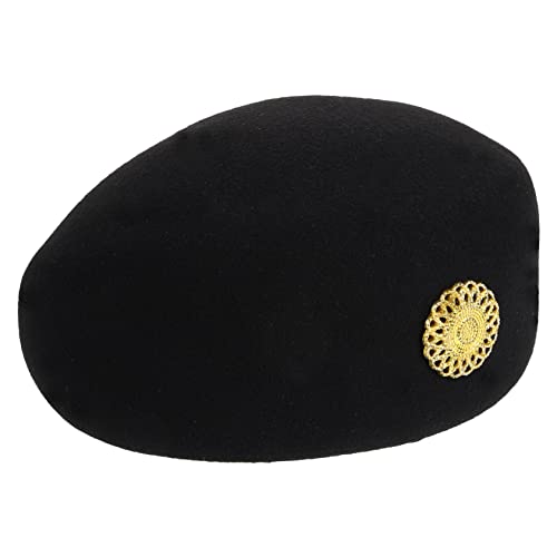 TOVINANNA Hut Damen Cosplay Beret für Kostümpartys und Bühnenaufführungen Hochwertiger Filzhut Stilvolles Accessoire für Stewardess Outfits TOVINANNA Hut Damen Cosplay Beret für Kostümpartys und Bühnenaufführungen Hochwertiger Filzhut Stilvolles Accessoire für Stewardess Outfits von TOVINANNA