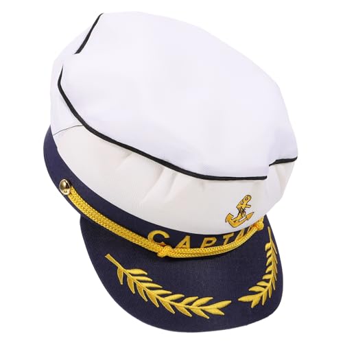 TOVINANNA Kapitänsmütze Bequeme Atmungsaktive Matrosenmütze für Cosplay und Partys Leicht und Tragbar für und Kostümpartys Unisex Design TOVINANNA Kapitänsmütze Bequeme Atmungsaktive Matrosenmütze für Cosplay und Partys Leicht und Tragbar für und Kostümpartys Unisex Design von TOVINANNA