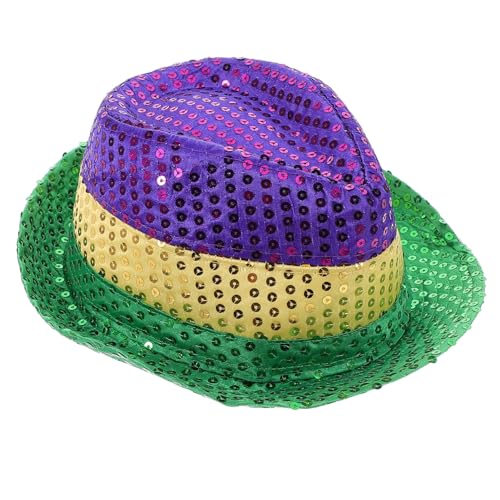 TOVINANNA Karnevals Hüte Rave-fedora-hüte Glitzernde Kopfbedeckungen Glitzernde Cowboyhüte Fedora-hüte Für Herren Partyhüte Für Herren Kostümzubehör Cosplay-glitzerhüte Green Pailletten TOVINANNA Karnevals Hüte Rave-fedora-hüte Glitzernde Kopfbedeckungen Glitzernde Cowboyhüte Fedora-hüte Für Herren Partyhüte Für Herren Kostümzubehör Cosplay-glitzerhüte Green Pailletten von TOVINANNA