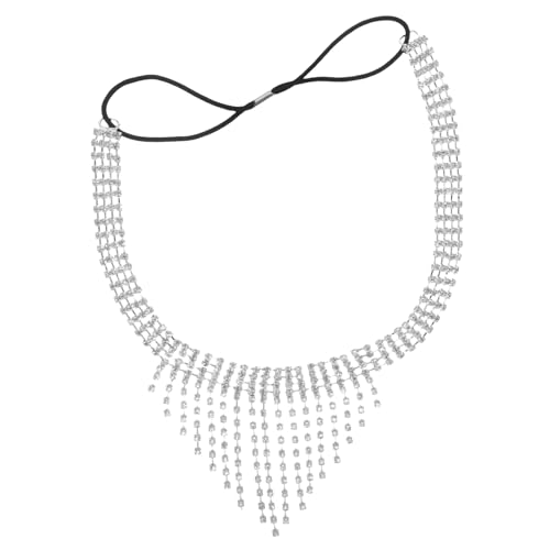 TOVINANNA Kettenmaske Damen Mit Maskerade Maske Für Bühnenaufführungen Modisches Accessoire Für Besondere Anlässe Silberfarben Einzigartiger Schmuck Für Frauen von TOVINANNA