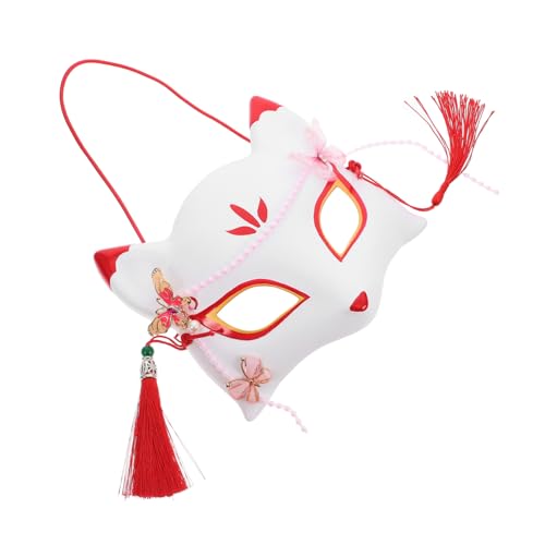 TOVINANNA Kostümmasken für Herren Japanische Fuchs Halbmaske Hochwertigem für Halloween Cosplay Events Maskenbälle Kreatives Accessoire für Partys Feiern von TOVINANNA