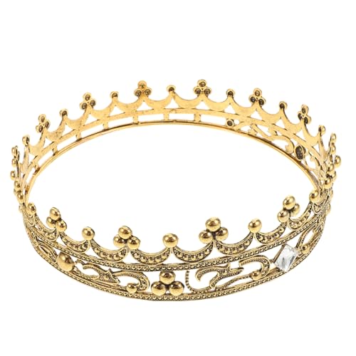 TOVINANNA Kronhaarzubehör Halloween-krone-stirnband Geburtstagsfeier Krone Halloween -haarzubehör Geburtstagskrone Für Erwachsene Frau Festzugskronen Metallkrone Strasssteine von TOVINANNA