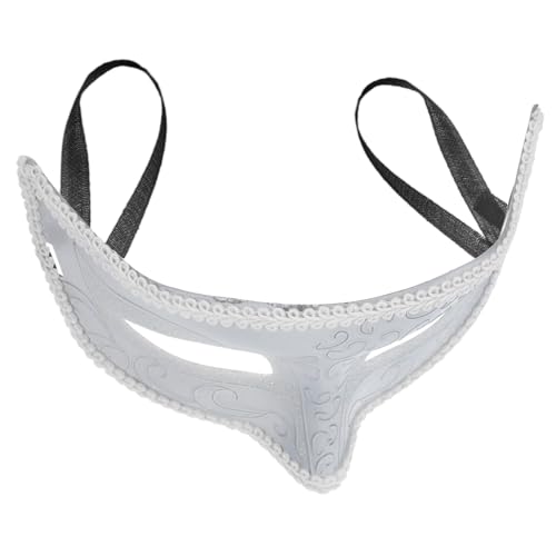 TOVINANNA Lace Maske Damen Gesichtsmaske für Maskenbälle Karneval und Halloween Dekorative Partymaske Weiß für Kostümpartys Festivals und Nachtclubs von TOVINANNA