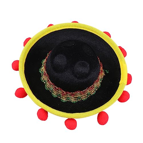TOVINANNA Mini Mexiko Hut mit Kinnband für Karneval Lustiger Haarball Hut für Partys Kostüme und Fotorequisiten Leicht und Stylisch für Erwachsene und Haustiere TOVINANNA Mini Mexiko Hut mit Kinnband für Karneval Lustiger Haarball Hut für Partys Kostüme und Fotorequisiten Leicht und Stylisch für Erwachsene und Haustiere von TOVINANNA