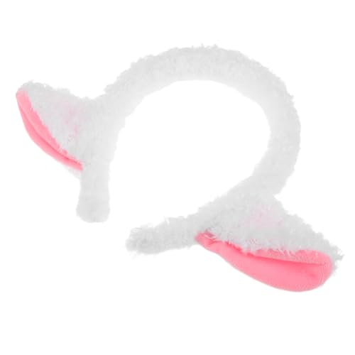 TOVINANNA Niedliches Lamm Haarreif Plüsch Tierkopfschmuck für Geburtstagsfeiern Halloween Cosplay und Besondere Anlässe Bequem und Leicht von TOVINANNA