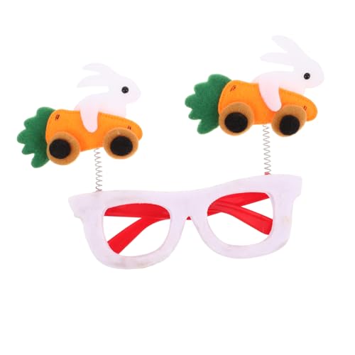 TOVINANNA Osterbrille für Erwachsene Karotten Hase Design Lustige Fotorequisiten für Partys Dekoration für Ostern für Familienfeiern und Fotobooth Aktionen von TOVINANNA