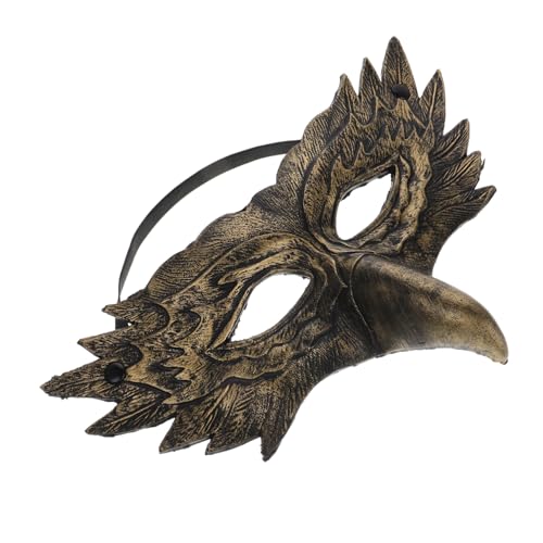 TOVINANNA PU Halbmaske für Cosplay und Karneval Vogelmaske Tierkostüm Maskerade Party Requisite für Damen und Herren von TOVINANNA