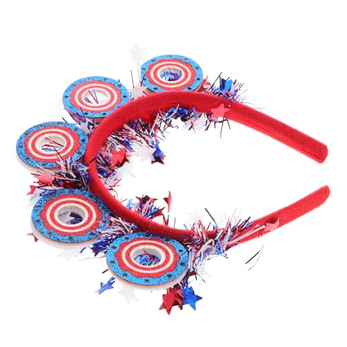 TOVINANNA Patriotisches Stirnband für Unabhängigkeitstag Haaraccessoire Bequem und Langlebig für Partys und Cosplay Events Leuchtende Farben und Vielseitig Einsetzbar Einfach von TOVINANNA