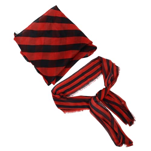 TOVINANNA Piratenkostüm Zubehör für Damen Herren Verstellbare Taillenschärpe mit Bandana für Halloween Karneval für Cosplay Theateraufführungen TOVINANNA Piratenkostüm Zubehör für Damen Herren Verstellbare Taillenschärpe mit Bandana für Halloween Karneval für Cosplay Theateraufführungen von TOVINANNA