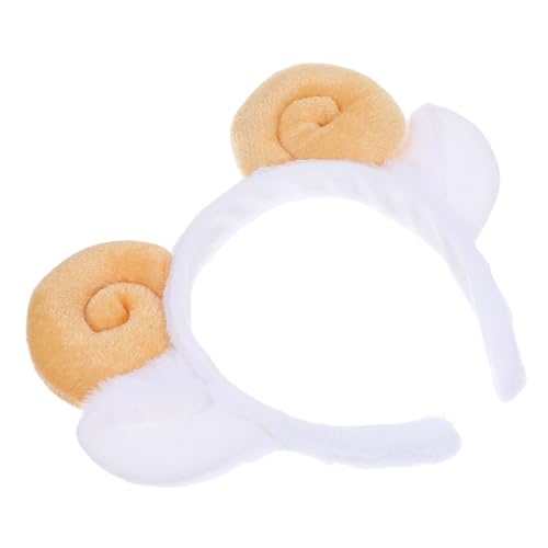 TOVINANNA Plüsch Ziegenhorn Stirnband Kuschelige Spiralhörner Haarreif Weiches Cosplay Accessoire für Party Hochzeit Fasching TOVINANNA Plüsch Ziegenhorn Stirnband Kuschelige Spiralhörner Haarreif Weiches Cosplay Accessoire für Party Hochzeit Fasching von TOVINANNA