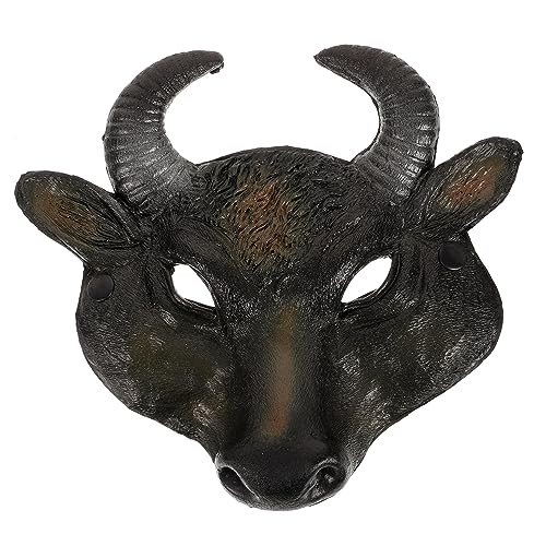 TOVINANNA Realistische Bullenkopfmaske Gruselige Tierkostüm Maske für Halloween Karneval und Cosplay PU Material und Langlebig für Maskenbälle und Partys TOVINANNA Realistische Bullenkopfmaske Gruselige Tierkostüm Maske für Halloween Karneval und Cosplay PU Material und Langlebig für Maskenbälle und Partys von TOVINANNA
