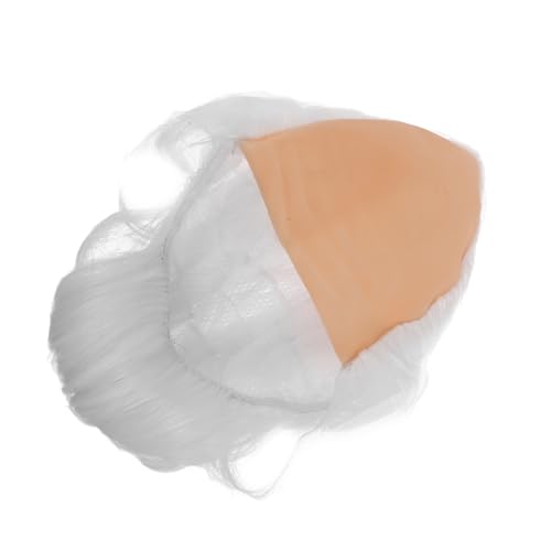 TOVINANNA Realistische Glatzenperücke mit Haar für Männer Lustige Glatzenhaube für Halloween Cosplay Kostümpartys für Erwachsene Weiße von TOVINANNA
