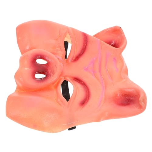 TOVINANNA Realistische Schweinemaske für Halloween Kostümparty Lustige Tiermaske für Erwachsene Halbseitige für Cosplay Veranstaltungen Sorgt für Spaß von TOVINANNA