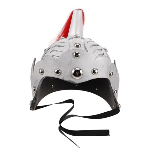 TOVINANNA Ritterhelm Silberner Antiker Soldatenhelm für Robustes für Halloween Cosplay Rollenspiele für Kreative Unvergessliche von TOVINANNA