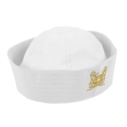 TOVINANNA Sailor Hut Verstellbare Matrosenmütze für Damen und Herren Kostümaccessoire für Cosplay und Partys Elegantes Design Unisex Hautfreundlich Pflegeleicht TOVINANNA Sailor Hut Verstellbare Matrosenmütze für Damen und Herren Kostümaccessoire für Cosplay und Partys Elegantes Design Unisex Hautfreundlich Pflegeleicht von TOVINANNA
