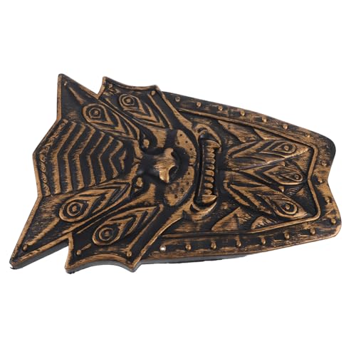 TOVINANNA Schildspielzeug Mittelalterschild Rollenspielschild Spielzeugschild Kostümschild Kinderspielspielzeug Cosplay Schild Bühnenauftrittsschild Tragbares Schild Requisite Gefälschtes von TOVINANNA