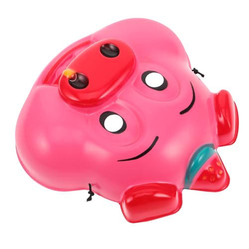 TOVINANNA Schweinmaske Cosplay -Maske halloween kostüm Partymasken Kostümparty Maske Halloween -Maske Halloween-Halbmaske beängstigende Tiermaske Gesichtsschweinermaske Plastik Rosa von TOVINANNA