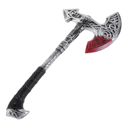 TOVINANNA Simulierte Waffenprops Cosplay-Party-Requisiten Gefälschte Axe -Requisite Halloween-streich-Requisiten Simulierte Gefälschte Halloween- Plastik Silver TOVINANNA Simulierte Waffenprops Cosplay-Party-Requisiten Gefälschte Axe -Requisite Halloween-streich-Requisiten Simulierte Gefälschte Halloween- Plastik Silver von TOVINANNA
