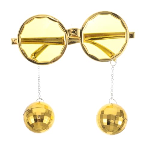 TOVINANNA Spiegelkugelbrille Disco Party LED Perlen für Erwachsene Disco-Party-Brille Blau gläser sonnenbrille Disco-Ball-Brille Disco-Accessoires für Männer Halloween-Brille Plastik Golden TOVINANNA Spiegelkugelbrille Disco Party LED Perlen für Erwachsene Disco-Party-Brille Blau gläser sonnenbrille Disco-Ball-Brille Disco-Accessoires für Männer Halloween-Brille Plastik Golden von TOVINANNA