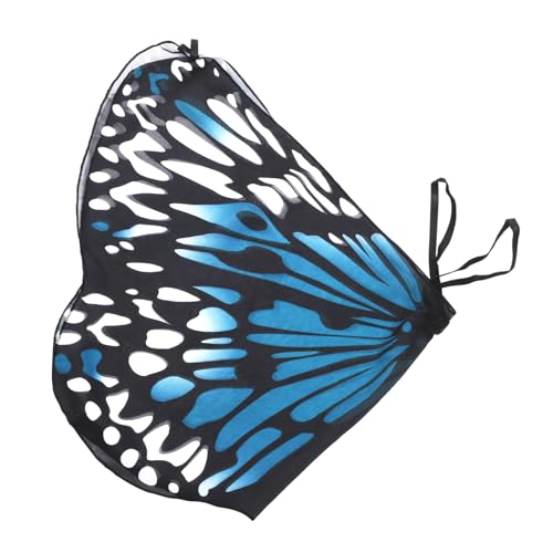 TOVINANNA Strandschal Mädchen für Party schmetterlingsflügel kostüm Schalflockenflügel Schmetterlingsschalflügel Schmetterlingsflügel Schal Flügel Umhang Polyester Blue TOVINANNA Strandschal Mädchen für Party schmetterlingsflügel kostüm Schalflockenflügel Schmetterlingsschalflügel Schmetterlingsflügel Schal Flügel Umhang Polyester Blue von TOVINANNA