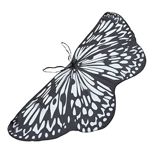 TOVINANNA Strandschal Schmetterlinge Flügel Mädchen Mantel Sommer strandtücher Schmetterlingsschal Butterfly Wings Kinderparty Butterfly Wings Bulk Polyester Weiß von TOVINANNA