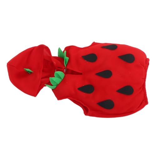 TOVINANNA Strawberry Costume Unisex Früchte Outfit für Jahre Kapuzenanzug für Halloween und Kostümpartys und Inspiriert Kreativität und Leicht zu Reinigen von TOVINANNA