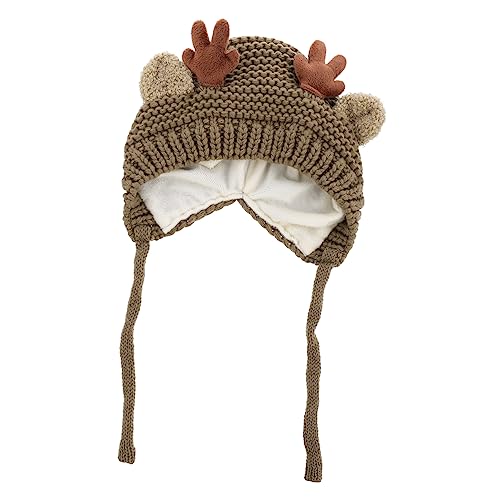 TOVINANNA Strickmütze Weihnachtshut mit Rentierhörnern Warm Atmungsaktiv Ohrenschutz Geeignet für Mädchen Jahre Khakifarben Kuscheliger Winterhut für Weihnachten und Kalte Tage TOVINANNA Strickmütze Weihnachtshut mit Rentierhörnern Warm Atmungsaktiv Ohrenschutz Geeignet für Mädchen Jahre Khakifarben Kuscheliger Winterhut für Weihnachten und Kalte Tage von TOVINANNA