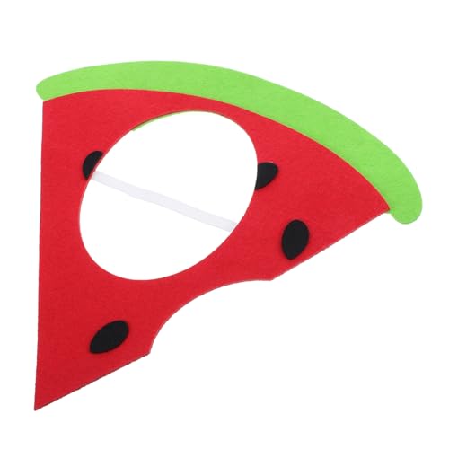 TOVINANNA Süße Cartoon Fruchtmaske Filz Wassermelonenmaske für Partys Cosplay Halloween Handgefertigtes Kostümzubehör mit Elastischem Band für Komfortable Nutzung von TOVINANNA