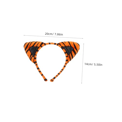 TOVINANNA Tiger Ohren Stirnband und Leichtes Tierkostüm Zubehör für Halloween Cosplay Themenpartys und Bühnenauftritte Komfortabel Langlebig und Dekorativ von TOVINANNA