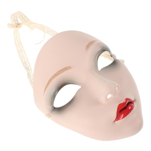 TOVINANNA Traditionelle Chinesische Mask -cosplay Full Facial Mask Hanfu Cosplay Accessoire Für Maskerade Beauty Cosplay Mask Delicate Asian Cosplay Maske Requisite von TOVINANNA