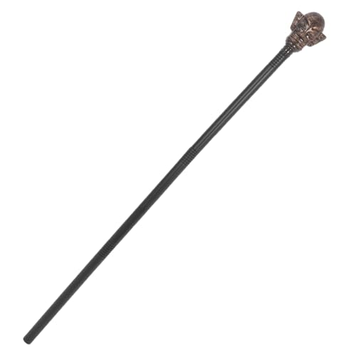 TOVINANNA Verstellbarer Halloween Zauberstab aus Robustem Kunststoff Mystischer Cosplay Stab für Erwachsene Vielseitiges Party und Theateraccessoire Lang Antik Bronzefarben von TOVINANNA