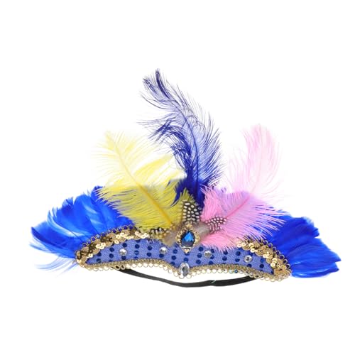 TOVINANNA Verstellbares Leichtes Jahre Flapper Kopfband mit Farbigen Federn Elegantes Karneval Haaraccessoire für Bauchtanz Fasching und Mardi Gras Vielseitig Kombinierbar TOVINANNA Verstellbares Leichtes Jahre Flapper Kopfband mit Farbigen Federn Elegantes Karneval Haaraccessoire für Bauchtanz Fasching und Mardi Gras Vielseitig Kombinierbar von TOVINANNA