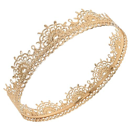 TOVINANNA Vintage Königskrone Antikem Finish Leichtes Stirnband für Herren Elegantes Cosplay Zubehör für Geburtstag Hochzeit Halloween und Theater Königliches Haaraccessoire von TOVINANNA