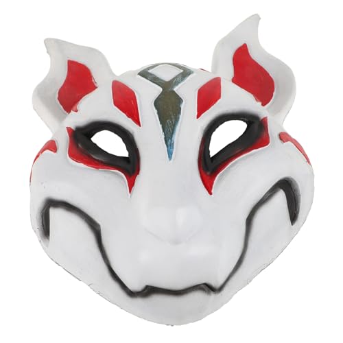 TOVINANNA Vollmaske Eva Japanische Fuchs Maske für Halloween und Cosplay für Maskeraden und mit Detaillierter Verarbeitung für Unvergessliche Auftritte von TOVINANNA